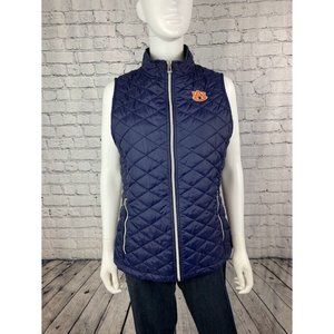 Womens Colosseum Auburn University Puffer Vest Pullover Windbreaker Jacket L